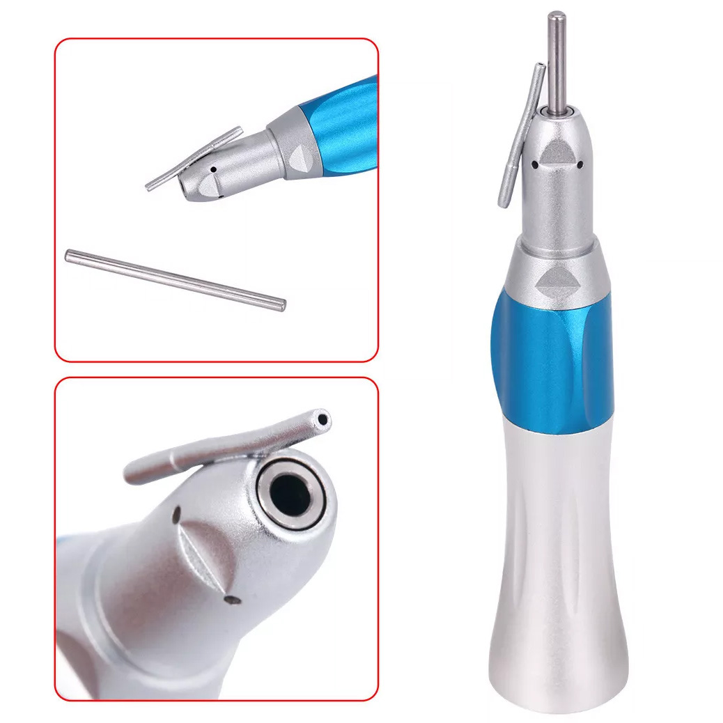 Dental Straight Nose Cone Handpiece 1:1 with External Irrigation Pipe